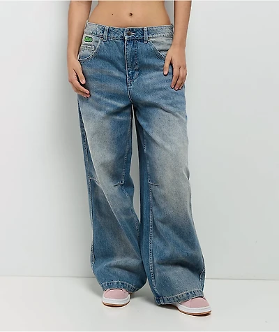 Empyre Extent Winne Light Wash Wide Leg Jeans