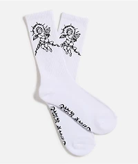 Empyre Fiddler White Crew Socks