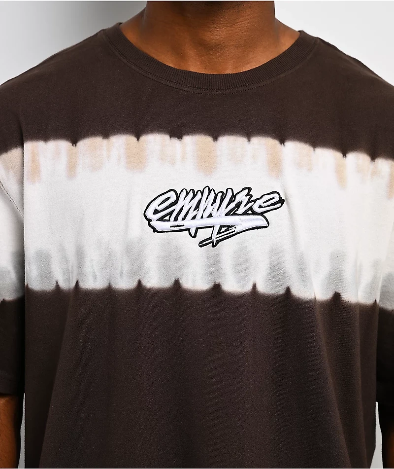 Empyre Fingers Crossed Tie Dye Brown T-Shirt