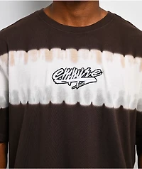 Empyre Fingers Crossed Tie Dye Brown T-Shirt