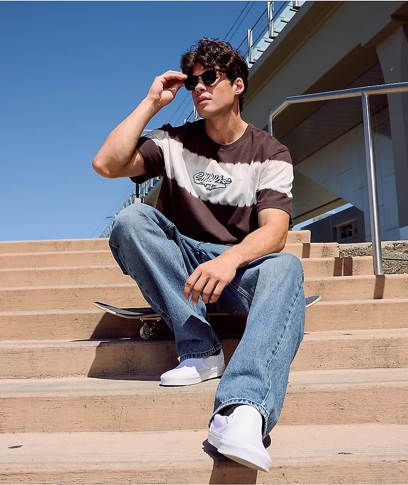 Empyre Fingers Crossed Tie Dye Brown T-Shirt