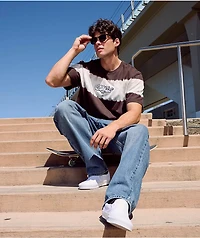 Empyre Fingers Crossed Tie Dye Brown T-Shirt