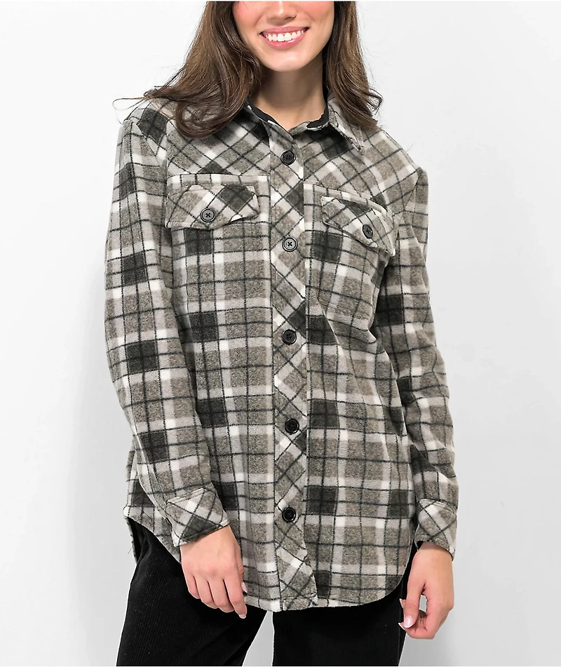 Empyre Finley Grey & Blue Plaid Tech Fleece