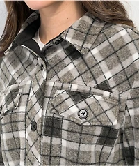 Empyre Finley Grey & Blue Plaid Tech Fleece