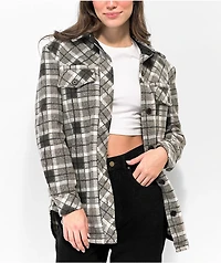 Empyre Finley Grey & Blue Plaid Tech Fleece