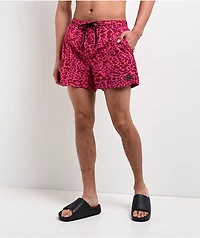 Empyre Floater Leopard Pink Board Shorts