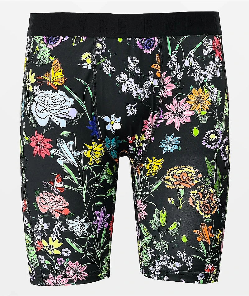 Empyre Floral Allover Print Black Boxer Briefs