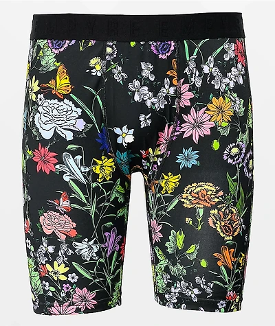 Empyre Floral Allover Print Black Boxer Briefs