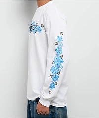 Empyre Flowers N Surf White Long Sleeve T-Shirt