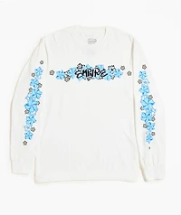 Empyre Flowers N Surf White Long Sleeve T-Shirt