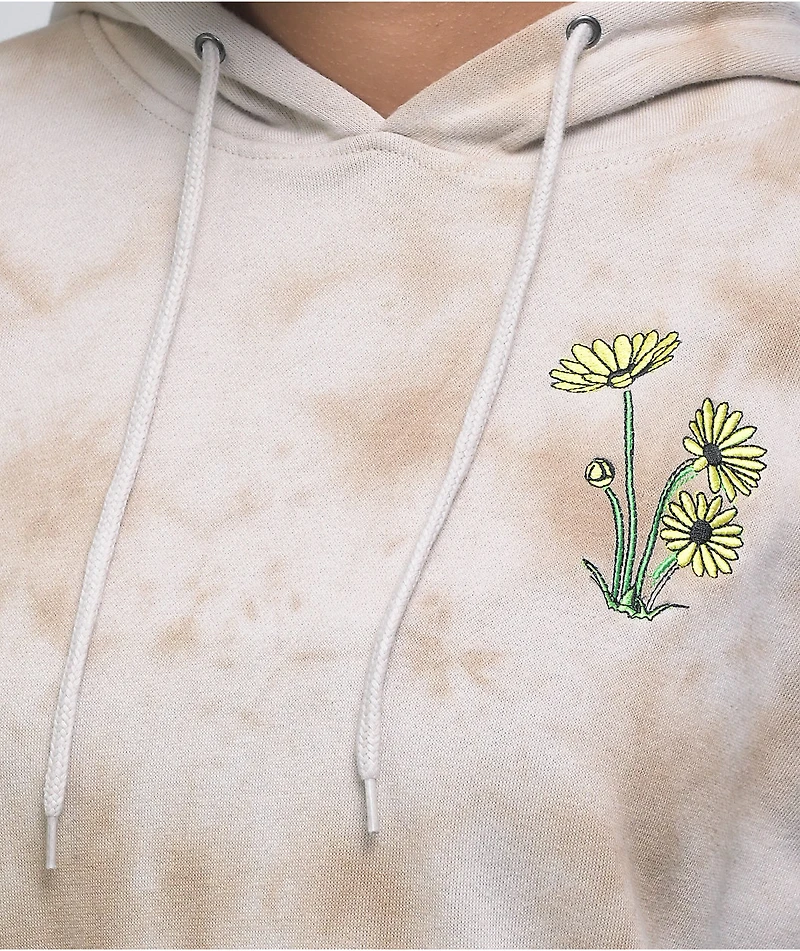 Empyre Fredia Embroidered Tan Tie Dye Hoodie