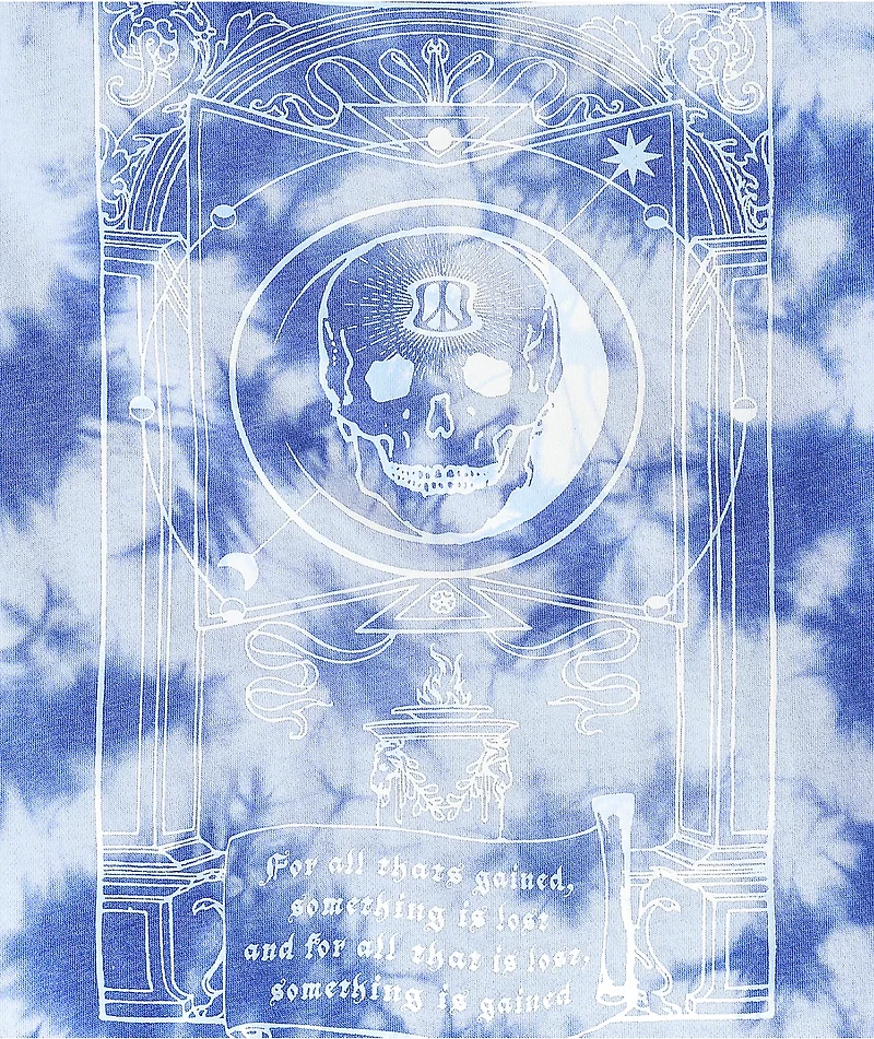 Empyre Fredia Skull Blue Tie Dye Hoodie