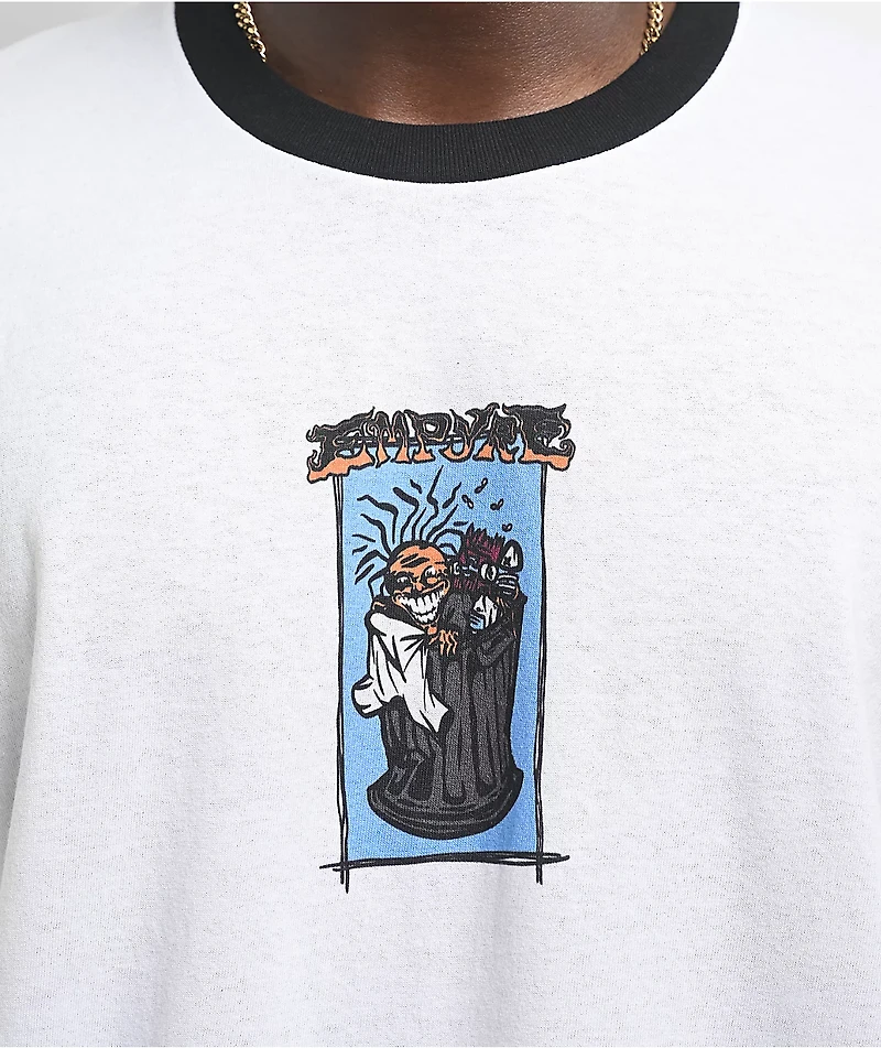 Empyre Garbage Man Ringer White T-Shirt