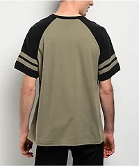 Empyre Gas Rat Black & Green Wash Raglan T-Shirt