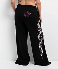 Empyre Girl At A Concert Black Wide Leg Sweatpants