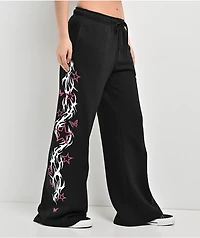 Empyre Girl At A Concert Black Wide Leg Sweatpants