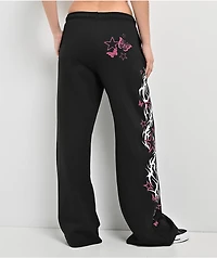 Empyre Girl At A Concert Black Wide Leg Sweatpants