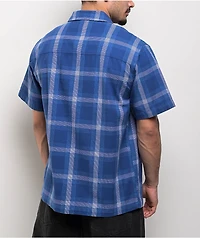 Empyre Glen Shadow Plaid Blue Button Up Shirt