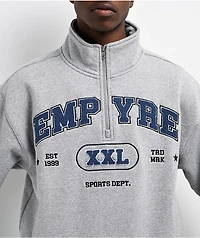 Empyre Grad Quarter Zip Grey Sweatshirt