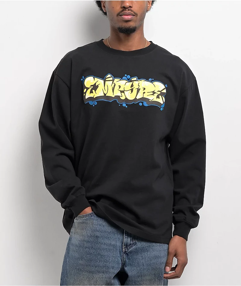 Empyre Graff Animals Black Long Sleeve T-Shirt