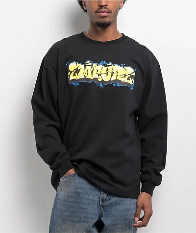 Empyre Graff Animals Black Long Sleeve T-Shirt