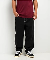 Empyre Graffiti Cat Black Ultra Loose Skate Jeans