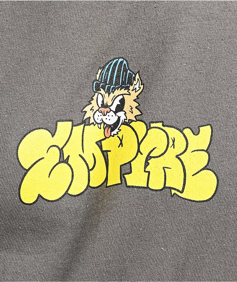 Empyre Graffiti Cat Charcoal T-Shirt