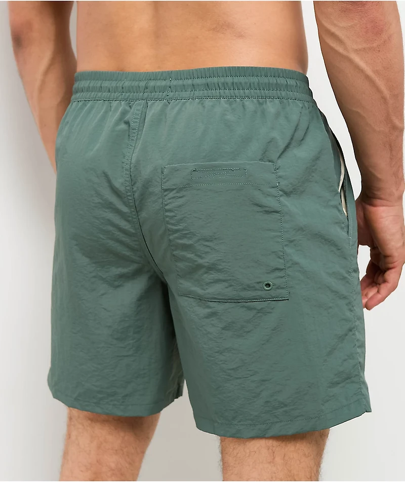Empyre Graffiti Floater Dark Green Board Shorts