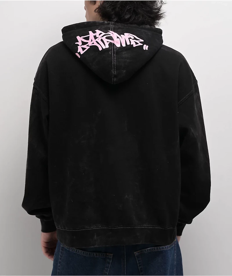 Empyre Graffiti Record Black Wash Hoodie