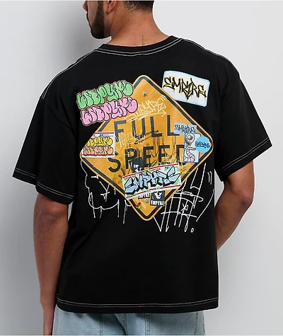 Empyre Graffiti Sign Black T-Shirt