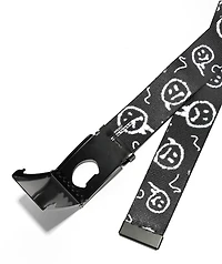 Empyre Graffiti Smile Black Web Belt