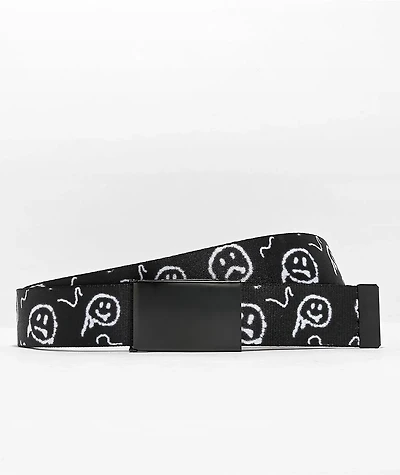 Empyre Graffiti Smile Black Web Belt