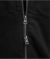 Empyre Grate Black Hooded Canvas Jacket