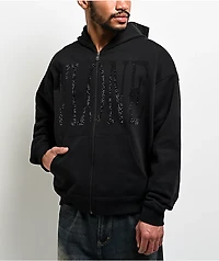 Empyre Grate Black Hooded Canvas Jacket