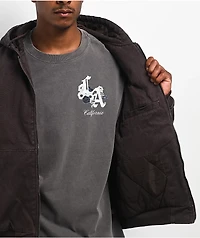 Empyre Grate Brown Hooded Canvas Jacket