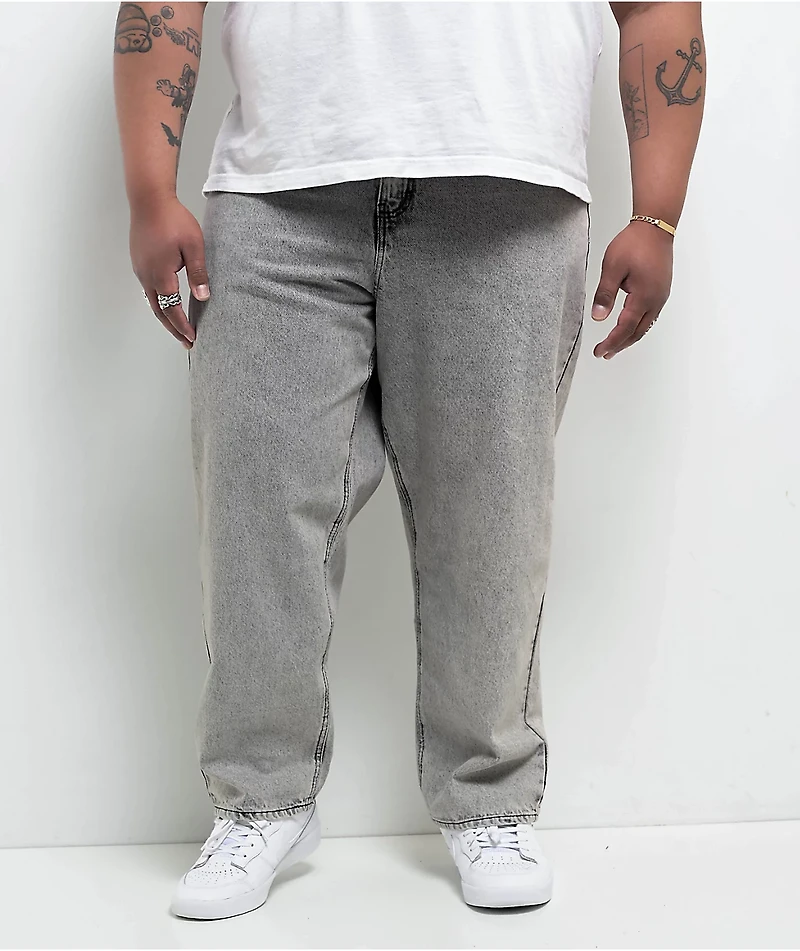 Empyre Grey Wash Ultra Loose Skate Jeans
