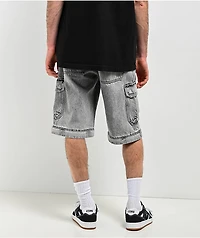 Empyre Grey Zip Off Cargo Denim Skate Jeans