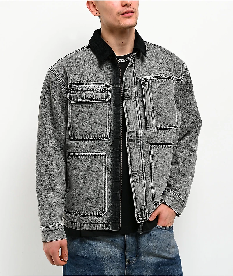 Empyre Grind Chore Grey Denim Jacket