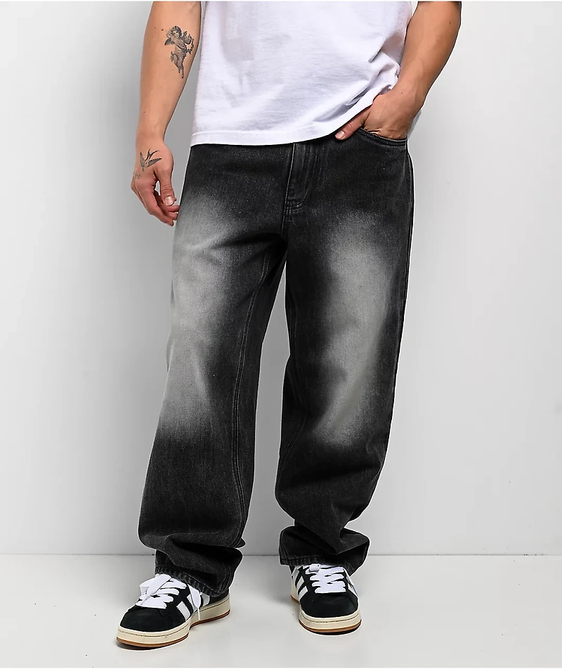 Empyre Grip Brown Wash Loose Fit Skate Jeans