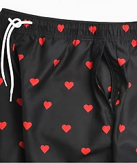 Empyre Grom Hearts Black & Red Board Shorts