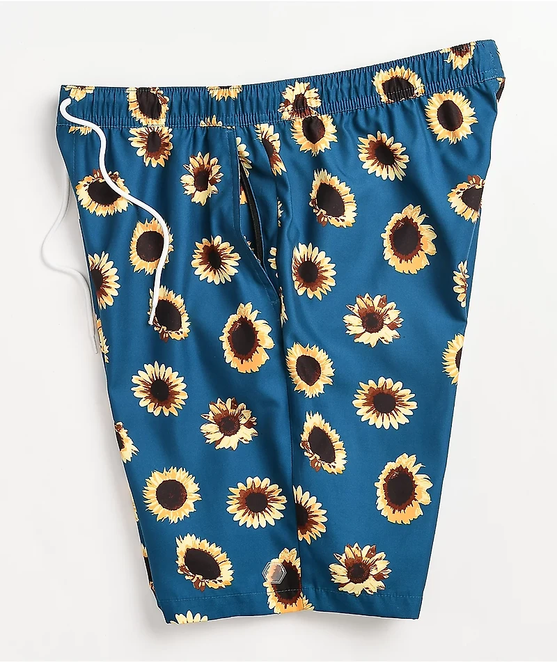 Empyre Grom Sunflower Teal Board Shorts