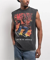 Empyre Grunge Devil Black Wash Tank Top