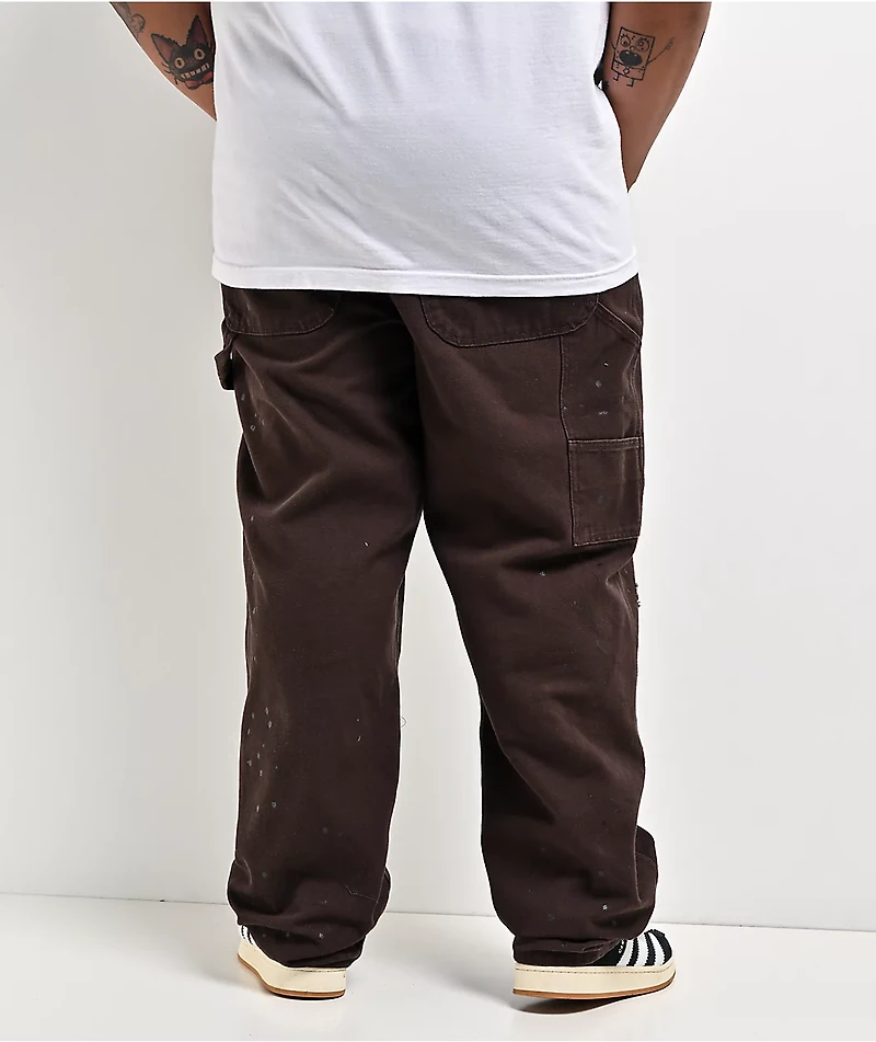 Empyre Hammer Dude Brown Canvas Loose Fit Skate Pants