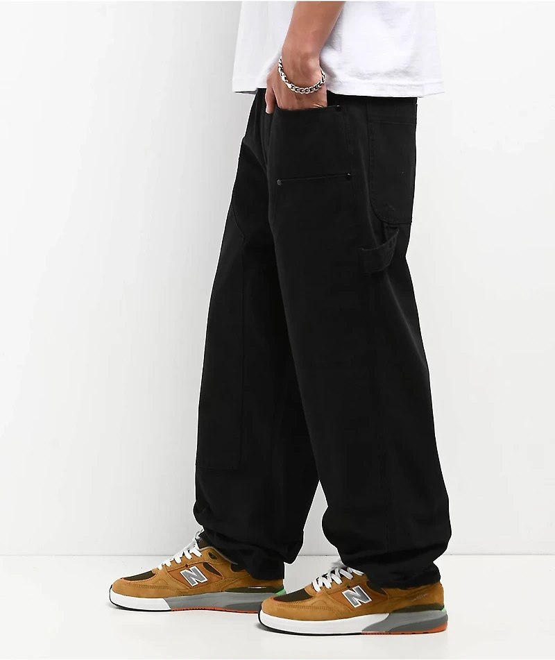 Empyre Hammer Man Black Canvas Loose Fit Carpenter Skate Pants