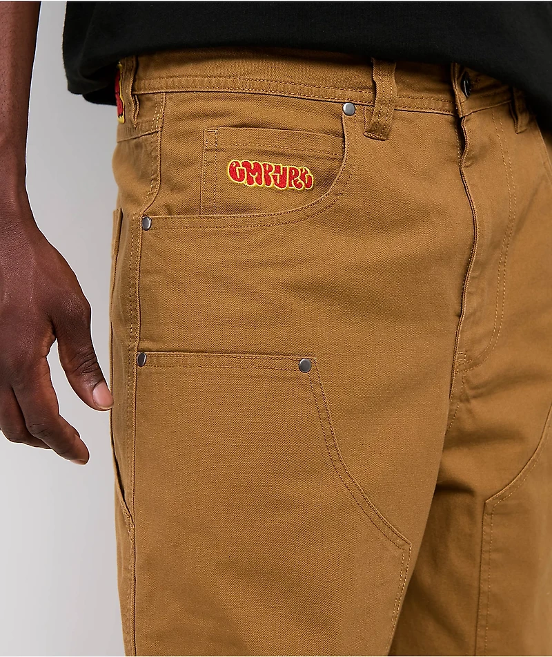 Empyre Hammer Man Dark Khaki Canvas Loose Fit Carpenter Skate Pants