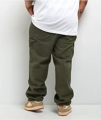 Empyre Hammer Man Green Canvas Loose Fit Carpenter Skate Pants