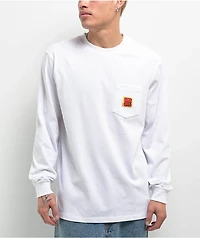 Empyre Hammer Time White Long Sleeve Pocket T-Shirt