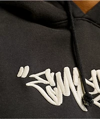 Empyre Hangnail Black Wash Crop Hoodie