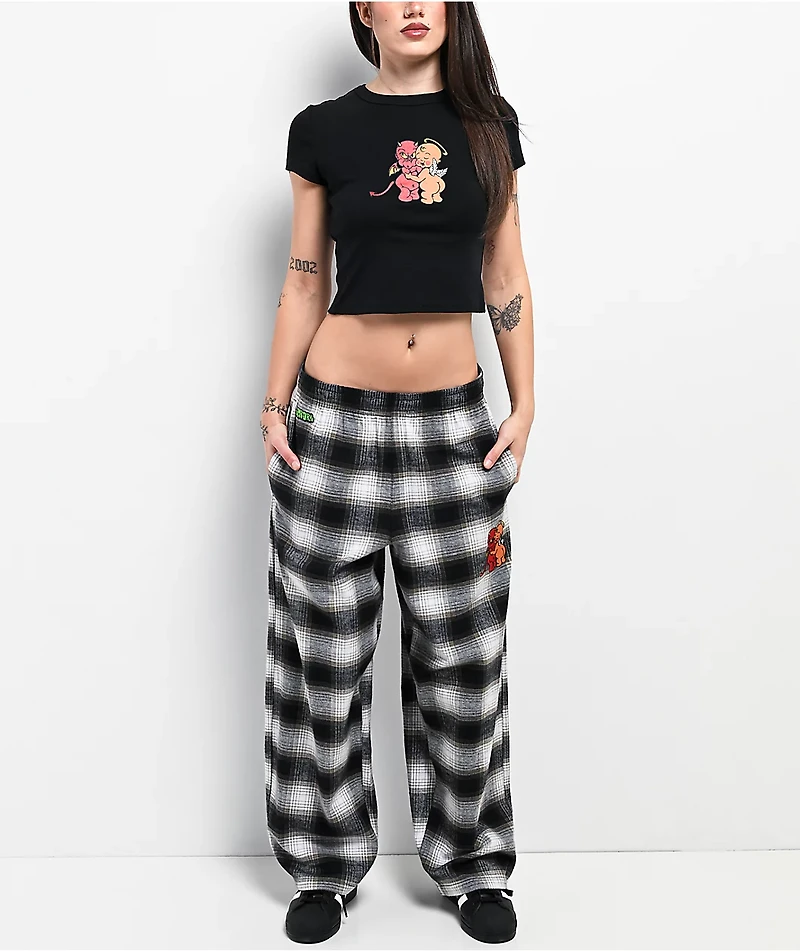 Empyre Heavenly Hugs Black Crop T-Shirt