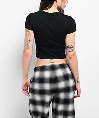 Empyre Heavenly Hugs Black Crop T-Shirt